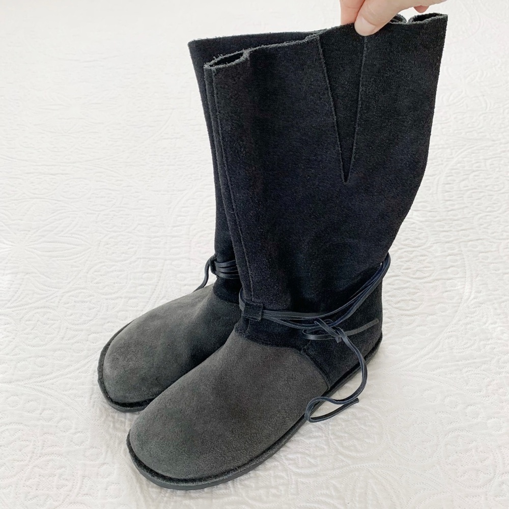 Gudrun Sjoden Black Suede Boots